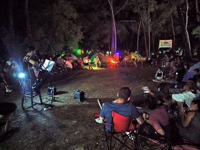 Kamp ateşi, çadırlı kamp turu